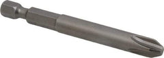 Apex - #3 Phillips Screwdriver Bit - 1/4" Hex Drive, 2-3/4" OAL - USA Tool & Supply