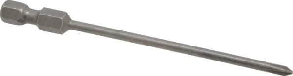 Apex - #0 Phillips Screwdriver Bit - 1/4" Hex Drive, 3-1/2" OAL - USA Tool & Supply