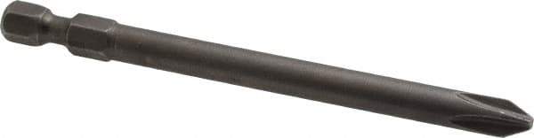 Apex - #2 Phillips Screwdriver Bit - 1/4" Hex Drive, 3-1/2" OAL - USA Tool & Supply