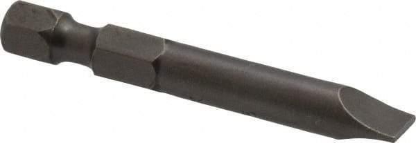 Apex - 1/4" Slotted Screwdriver Bit - 1/4" Hex Drive, 1-15/16" OAL - USA Tool & Supply