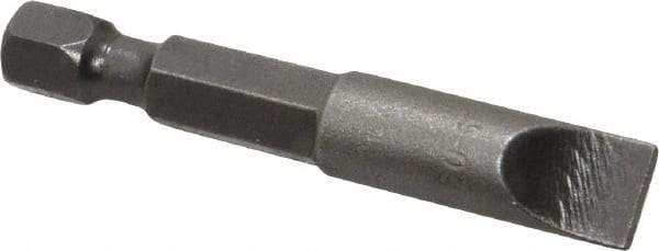 Apex - 0.312" Slotted Screwdriver Bit - 1/4" Hex Drive, 1-15/16" OAL - USA Tool & Supply