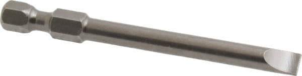 Apex - 0.215" Slotted Screwdriver Bit - 1/4" Hex Drive, 2-3/4" OAL - USA Tool & Supply