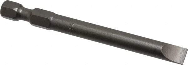 Apex - 1/4" Slotted Screwdriver Bit - 1/4" Hex Drive, 2-3/4" OAL - USA Tool & Supply