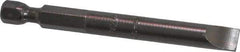 Apex - 0.275" Slotted Screwdriver Bit - 1/4" Hex Drive, 2-3/4" OAL - USA Tool & Supply