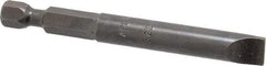 Apex - 0.312" Slotted Screwdriver Bit - 1/4" Hex Drive, 2-3/4" OAL - USA Tool & Supply