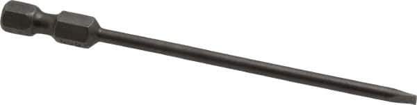 Apex - 0.122" Slotted Screwdriver Bit - 1/4" Hex Drive, 3-1/2" OAL - USA Tool & Supply