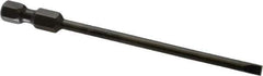 Apex - 0.134" Slotted Screwdriver Bit - 1/4" Hex Drive, 3-1/2" OAL - USA Tool & Supply