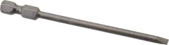 Apex - 0.154" Slotted Screwdriver Bit - 1/4" Hex Drive, 3-1/2" OAL - USA Tool & Supply