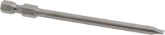 Apex - 0.187" Slotted Screwdriver Bit - 1/4" Hex Drive, 3-1/2" OAL - USA Tool & Supply