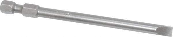 Apex - 0.215" Slotted Screwdriver Bit - 1/4" Hex Drive, 3-1/2" OAL - USA Tool & Supply