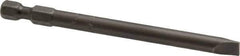 Apex - 1/4" Slotted Screwdriver Bit - 1/4" Hex Drive, 3-1/2" OAL - USA Tool & Supply