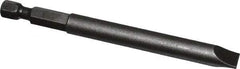 Apex - 0.312" Slotted Screwdriver Bit - 1/4" Hex Drive, 3-1/2" OAL - USA Tool & Supply