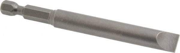 Apex - 0.36" Slotted Screwdriver Bit - 1/4" Hex Drive, 3-1/2" OAL - USA Tool & Supply