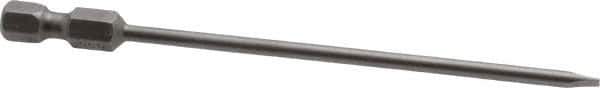 Apex - 0.122" Slotted Screwdriver Bit - 1/4" Hex Drive, 4" OAL - USA Tool & Supply