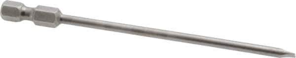 Apex - 0.134" Slotted Screwdriver Bit - 1/4" Hex Drive, 4" OAL - USA Tool & Supply