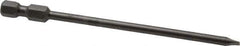 Apex - 0.154" Slotted Screwdriver Bit - 1/4" Hex Drive, 4" OAL - USA Tool & Supply