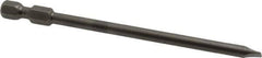 Apex - 0.187" Slotted Screwdriver Bit - 1/4" Hex Drive, 4" OAL - USA Tool & Supply