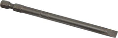 Apex - 1/4" Slotted Screwdriver Bit - 1/4" Hex Drive, 4" OAL - USA Tool & Supply