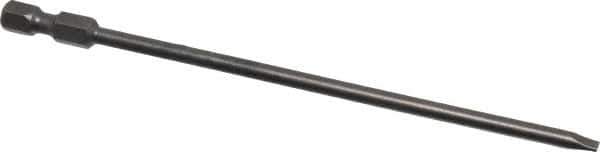 Apex - 0.154" Slotted Screwdriver Bit - 1/4" Hex Drive, 5" OAL - USA Tool & Supply