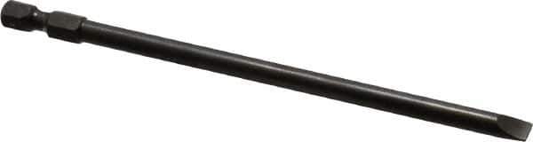 Apex - 0.215" Slotted Screwdriver Bit - 1/4" Hex Drive, 5" OAL - USA Tool & Supply