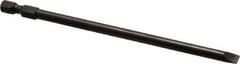 Apex - 0.215" Slotted Screwdriver Bit - 1/4" Hex Drive, 5" OAL - USA Tool & Supply