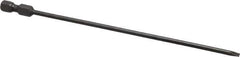 Apex - 0.122" Slotted Screwdriver Bit - 1/4" Hex Drive, 6" OAL - USA Tool & Supply