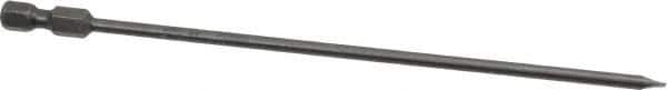 Apex - 0.134" Slotted Screwdriver Bit - 1/4" Hex Drive, 6" OAL - USA Tool & Supply