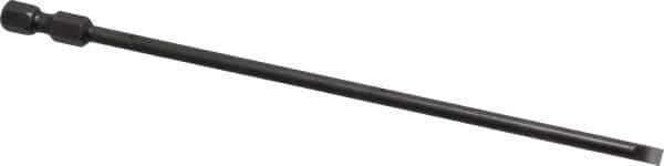 Apex - 0.154" Slotted Screwdriver Bit - 1/4" Hex Drive, 6" OAL - USA Tool & Supply