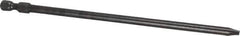 Apex - 0.215" Slotted Screwdriver Bit - 1/4" Hex Drive, 6" OAL - USA Tool & Supply