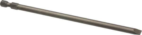 Apex - 1/4" Slotted Screwdriver Bit - 1/4" Hex Drive, 6" OAL - USA Tool & Supply