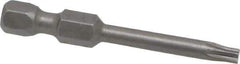 Apex - T15 Torx Bit - 1/4" Hex Drive, 1-15/16" OAL - USA Tool & Supply