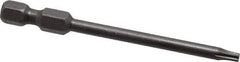 Apex - T10 Torx Bit - 1/4" Hex Drive, 2-3/4" OAL - USA Tool & Supply