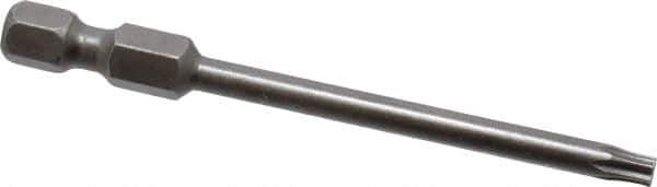 Apex - T15 Torx Bit - 1/4" Hex Drive, 2-3/4" OAL - USA Tool & Supply