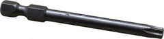 Apex - T27 Torx Bit - 1/4" Hex Drive, 2-3/4" OAL - USA Tool & Supply