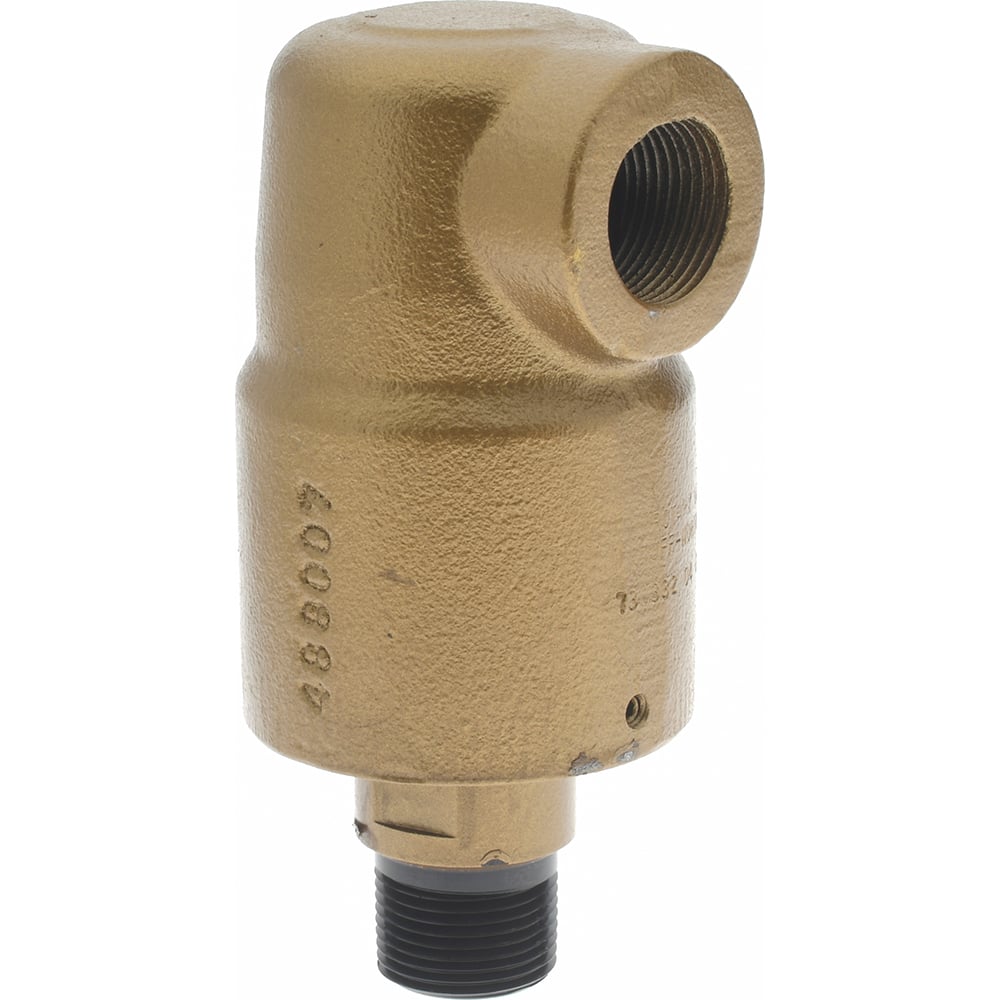 Duff-Norton - 3/4 Right Hand Rotor Thread, 3/4" NPT Port, 5-1/2" Body Length, Single Flow, General Purpose, Rotary Union - Exact Industrial Supply