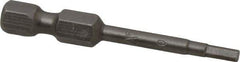 Apex - 3/32" Hex Bit - 1/4" Hex Drive, 1-15/16" OAL - USA Tool & Supply