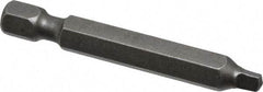 Apex - #2" Square Size Square Recess Bit - 1/4" Hex Drive, 1-15/16" OAL - USA Tool & Supply