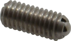 Gibraltar - M6x1.0, 3.5mm Ball Diam, 14mm Body Length, 1mm Max Ball Reach, Threaded Ball Plunger - Stainless Steel Body, Stainless Steel Ball, 0.45 Lb Initial End Force, 1.35 Lb Final End Force - USA Tool & Supply
