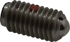 Gibraltar - M10x1.5, 6mm Ball Diam, 19mm Body Length, 2mm Max Ball Reach, Threaded Ball Plunger - Stainless Steel Body, Stainless Steel Ball, 4.5 Lb Initial End Force, 7.87 Lb Final End Force, Locking Element - USA Tool & Supply