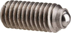 Gibraltar - M6x1.0, 3.5mm Ball Diam, 14mm Body Length, 1mm Max Ball Reach, Threaded Ball Plunger - Stainless Steel Body, Stainless Steel Ball, 2.02 Lb Initial End Force, 2.92 Lb Final End Force - USA Tool & Supply