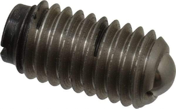 Gibraltar - M8x1.25, 5mm Ball Diam, 16mm Body Length, 1.5mm Max Ball Reach, Threaded Ball Plunger - Stainless Steel Body, Stainless Steel Ball, 3.37 Lb Initial End Force, 6.75 Lb Final End Force - USA Tool & Supply
