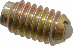 Gibraltar - 5/16-18, 0.156" Ball Diam, 0.578" Body Length, 0.04" Max Ball Reach, Threaded Ball Plunger - Steel Body, Nylon Ball, 6 Lb Initial End Force, 17 Lb Final End Force - USA Tool & Supply
