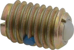 Gibraltar - 1/2-13, 0.281" Ball Diam, 3/4" Body Length, 0.072" Max Ball Reach, Threaded Ball Plunger - Steel Body, Nylon Ball, 6 Lb Initial End Force, 30 Lb Final End Force, Locking Element - USA Tool & Supply
