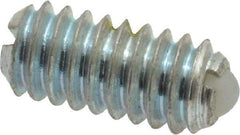 Gibraltar - 1/4-20, 0.125" Ball Diam, 0.531" Body Length, 0.035" Max Ball Reach, Threaded Ball Plunger - Steel Body, Nylon Ball, 2 Lb Initial End Force, 4 Lb Final End Force, Locking Element - USA Tool & Supply