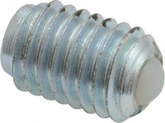 Gibraltar - 1/2-13, 0.281" Ball Diam, 0.75" Body Length, 0.072" Max Ball Reach, Threaded Ball Plunger - Steel Body, Nylon Ball, 3 Lb Initial End Force, 6 Lb Final End Force - USA Tool & Supply