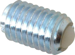 Gibraltar - 5/8-11, 0.375" Ball Diam, 0.984" Body Length, 0.096" Max Ball Reach, Threaded Ball Plunger - Steel Body, Nylon Ball, 4.5 Lb Initial End Force, 9 Lb Final End Force - USA Tool & Supply