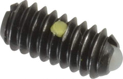 Gibraltar - 1/4-20, 0.125" Ball Diam, 0.531" Body Length, 0.035" Max Ball Reach, Threaded Ball Plunger - Steel Body, Nylon Ball, 3 Lb Initial End Force, 7 Lb Final End Force, Locking Element - USA Tool & Supply