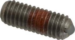 Gibraltar - 10-32, 0.094" Ball Diam, 0.513" Body Length, 0.025" Max Ball Reach, Threaded Ball Plunger - Stainless Steel Body, Nylon Ball, 0.5 Lb Initial End Force, 1.5 Lb Final End Force, Locking Element - USA Tool & Supply