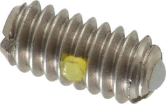 Gibraltar - 1/4-20, 0.125" Ball Diam, 0.531" Body Length, 0.035" Max Ball Reach, Threaded Ball Plunger - Stainless Steel Body, Nylon Ball, 2 Lb Initial End Force, 4 Lb Final End Force, Locking Element - USA Tool & Supply