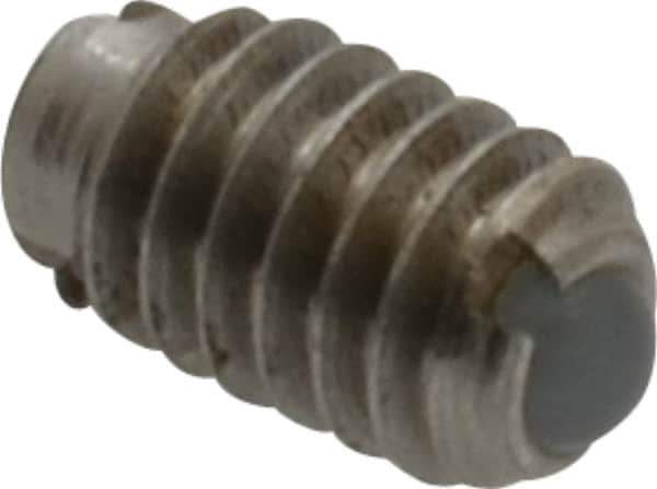Gibraltar - 4-48, 0.062" Ball Diam, 0.187" Body Length, 0.02" Max Ball Reach, Threaded Ball Plunger - Stainless Steel Body, Nylon Ball, 0.13 Lb Initial End Force, 0.5 Lb Final End Force - USA Tool & Supply
